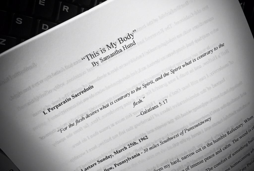 a printed manuscript